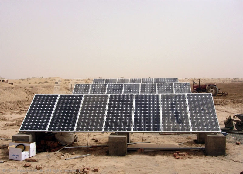 Solar water pump power plant